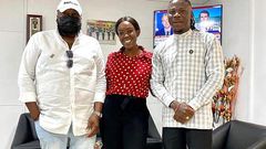 Stonebwoy, wife and Angel Town