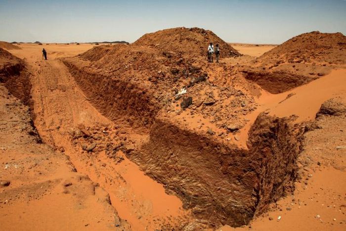 Treasure hunters looking for gold in Sudan have destroyed ancient sites using diggers