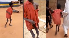 Cruel stepmother chains little boy alongside animals for two years (Video)