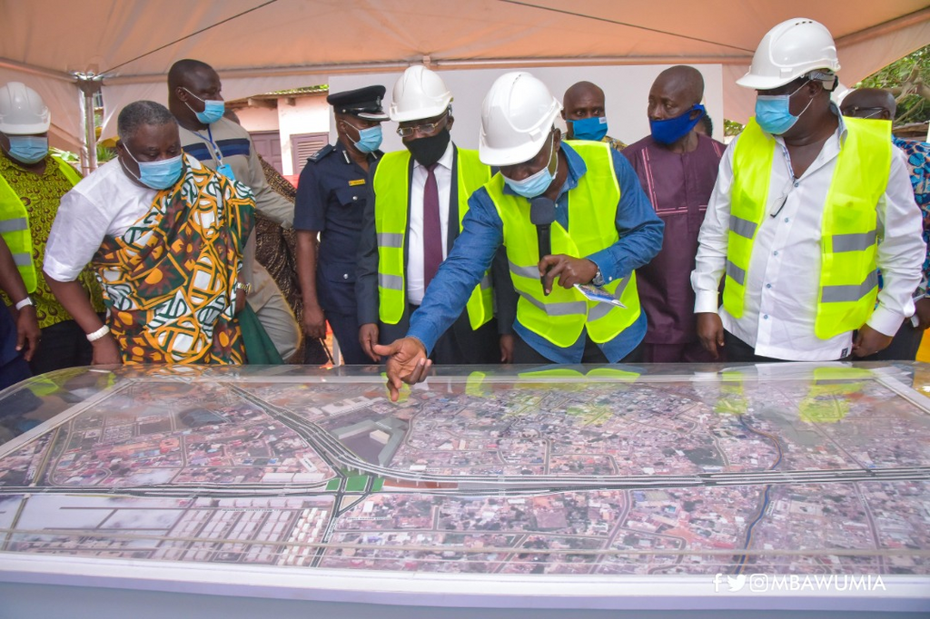 Dr Bawumia at the sod cutting