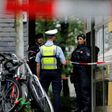 Police cordened off the building in Solingen where the five children were found dead
