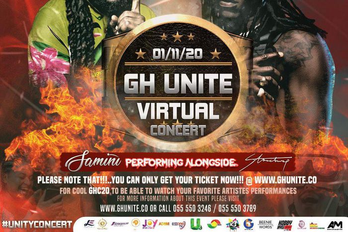 Stonebwoy, Samini named headline acts for maiden ‘GhUnite Virtual Concert’