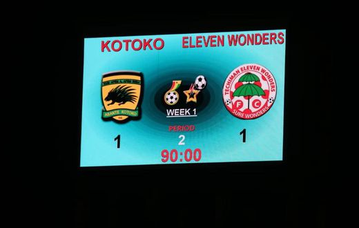 GPL: Asante Kotoko held to 1-1 draw by Eleven Wonders