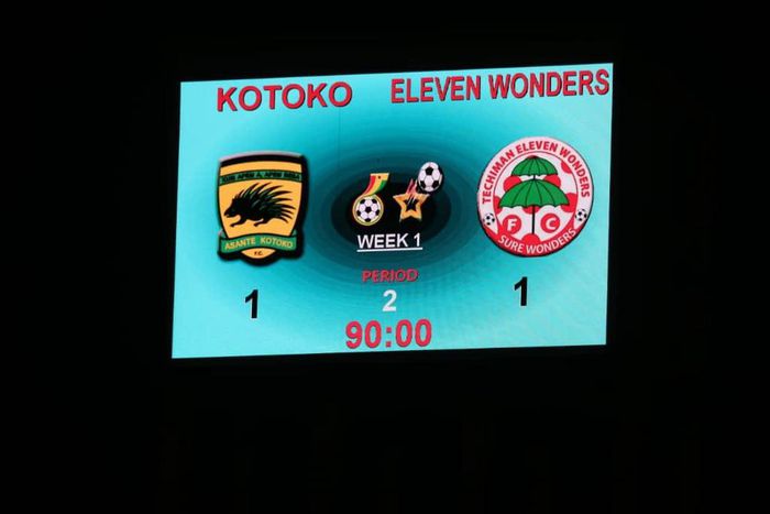 GPL: Asante Kotoko held to 1-1 draw by Eleven Wonders