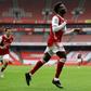 Arsenal's Bukayo Saka celebrates his goal against Sheffield United