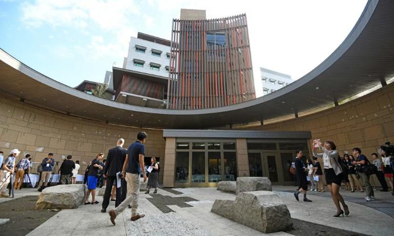 A 2018 view of the new building of the American Institute in Taiwan, which serves US interests on the island despite the lack of formal diplomatic relations
