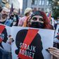 Around two thousand people marched in Warsaw on Friday to protest the government's withdrawal plan