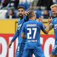 Hoffenheim defender Kevin Vogt (R) is the German club's eighth case of the coronavirus after a cluster outbreak