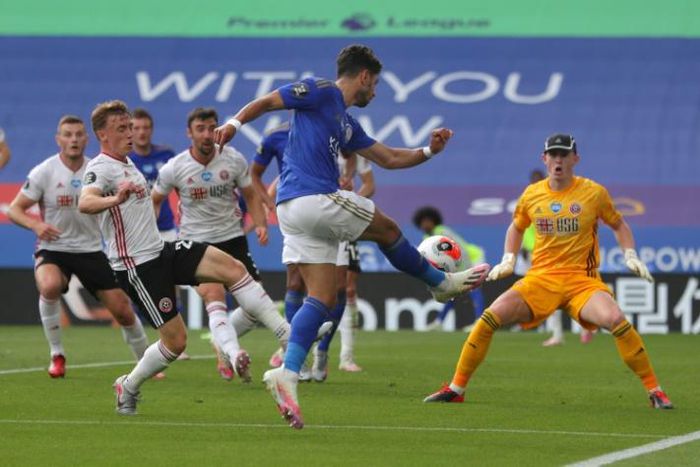 Leicester's Ayoze Perez scored in the win against Sheffield United