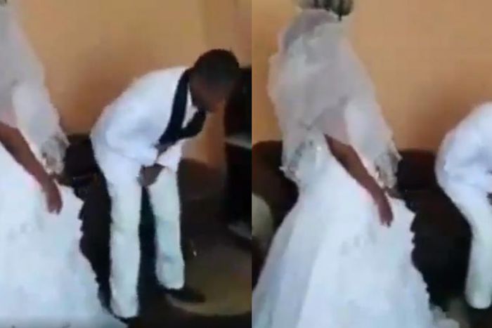 Groom can’t kiss the bride as ‘holy spirit’ makes him speak in tongues