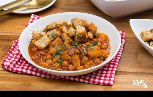 Potato chickpea stew