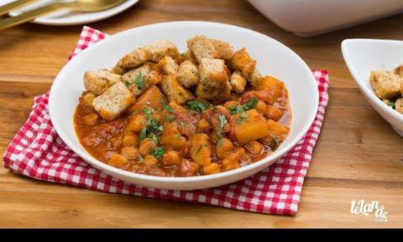 Potato chickpea stew