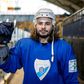 Israel's ice hockey team captain Eliezer Sherbatov after a training session with his Polish team Unia Oswiecim