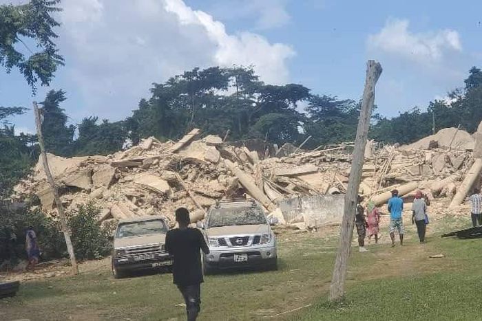 Police arrests pastor of collapsed church at Akyem Batabi