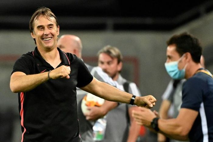 Redemption: Julen Lopetegui has taken Sevilla into the Europa League final, two years on from being sacked by both Spain and Real Madrid
