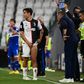 Paulo Dybala (L) limped off the pitch as Juventus sealed the Serie A title gainst Sampdoria.