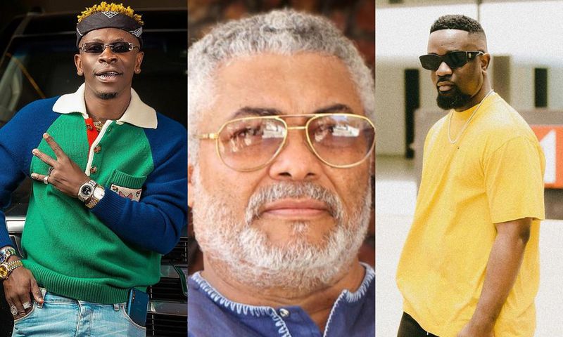 Shatta Wale, JJ Rawlings and Sarkodie