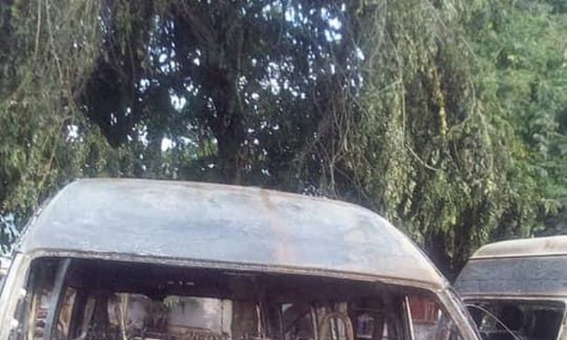 Burnt STC bus