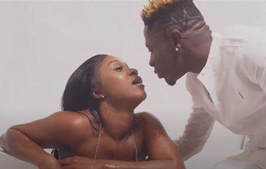 Shatta Wale and Efia Odo get cosy in new music video