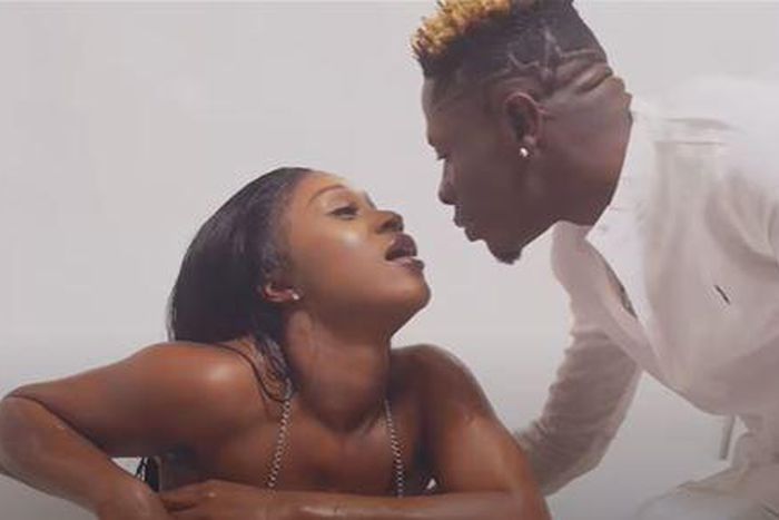 Shatta Wale and Efia Odo get cosy in new music video