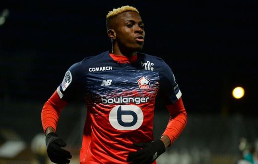 Osimhen scored 18 goals in all competitions for Lille