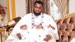 Rev Obofour and his triplets
