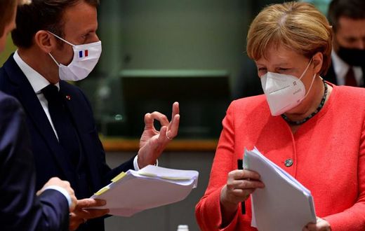 The EU leaders' summit began with smiles and COVID-proof elbow bumps, but soon got down to tense negotiations