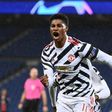 Marcus Rashford's late goal gave Manchester United a 2-1 win away at Paris Saint-Germain in their Champions League Group H opener on Tuesday