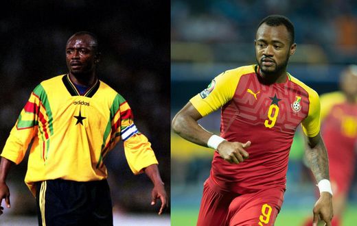 CAF shares video of Abedi and Jordan Ayew scoring similar goals (WATCH)