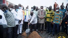 Nana Addo cuts for Kpone hospital
