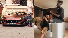 Mr Eazi and girlfriend Temi Otedola