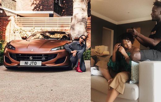 Mr Eazi and girlfriend Temi Otedola