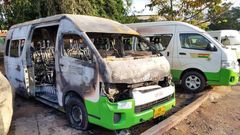 STC bus terminal burnt