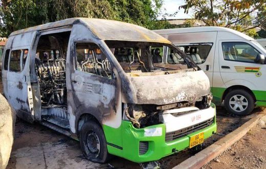 STC bus terminal burnt