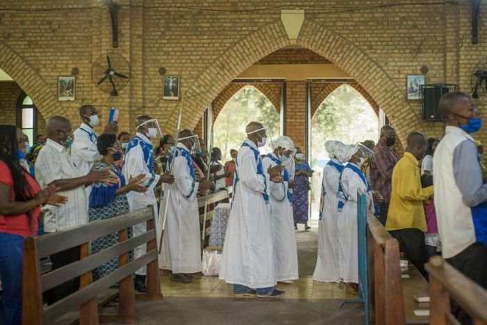 Strict measures were in force to avoid infection