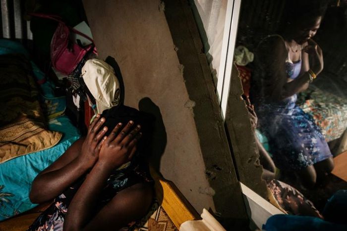 For many girls like Linnet, left, hopes of ever returning to school will be fully dashed once they give birth