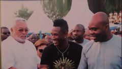 Asamoah Gyan and President Rawlings