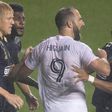 New Inter Miami striker Gonzalo Higuain scuffles with Philadelphia Union players during his stormy debut last weekend
