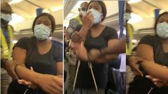 Lady is dragged out of airplane for refusing to put ‘expensive bag’ in the cargo hold