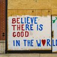 One of the new street murals in Kenosha, Wisconsin, photographed on August 27, 2020