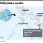 Map showing the area in the Bicol region of the central Philippines that was struck by a shallow 6.6-magnitude earthquake on Tuesday.