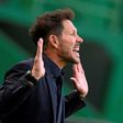Surrender: Atletico Madrid coach Diego Simeone