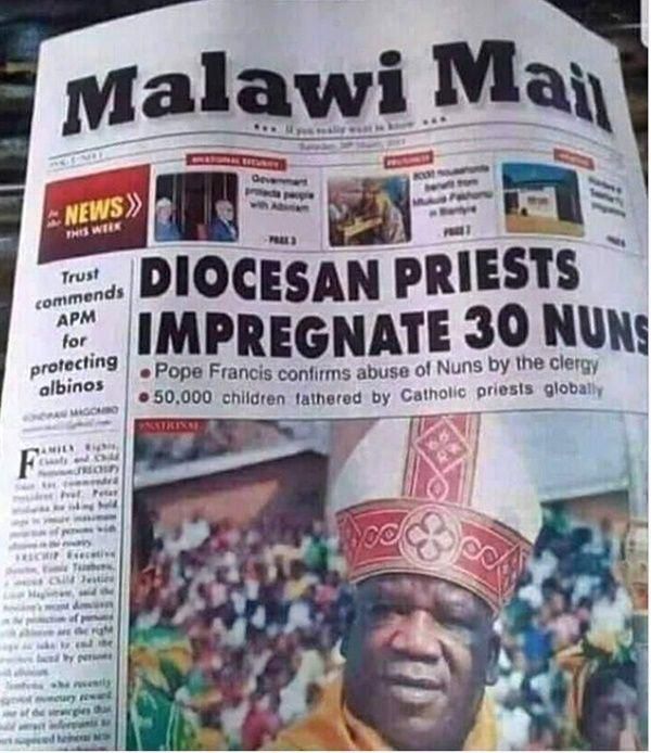 Catholic priest impregnates 30 Roman Sisters