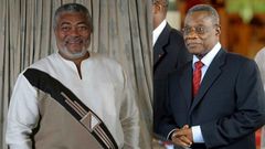 Former Presidents Jerry John Rawlings and Atta Mills