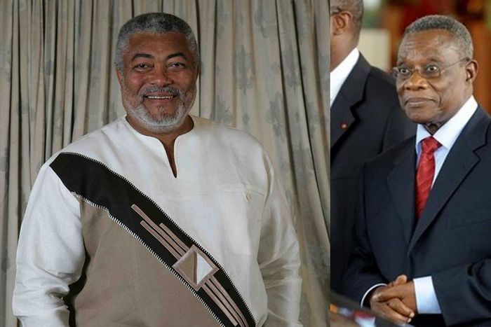 Former Presidents Jerry John Rawlings and Atta Mills