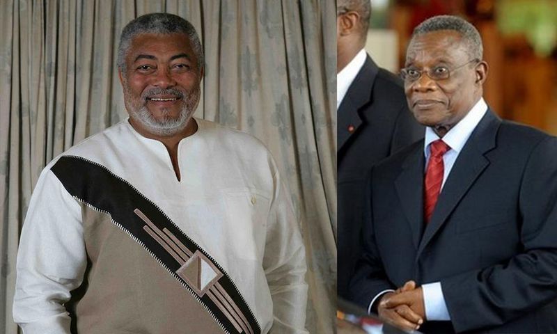 Former Presidents Jerry John Rawlings and Atta Mills