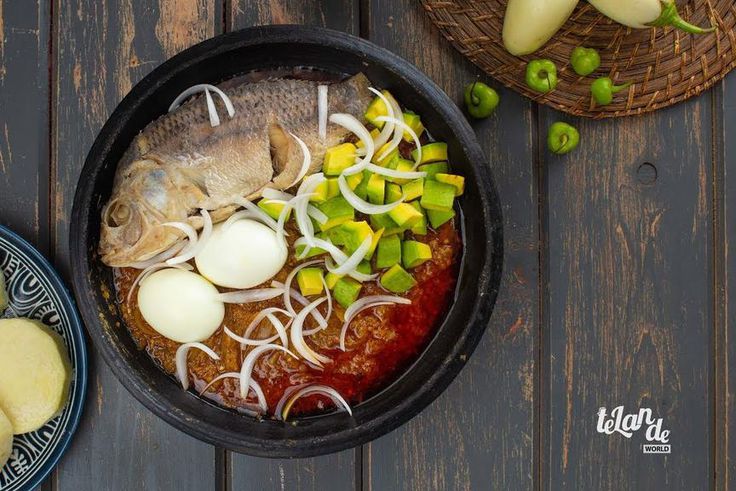 Garden egg stew with Koobi and yam