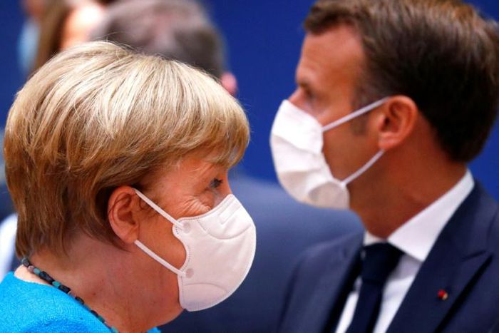 EU leaders are battling to save a massive aid package to help offset the vast economic damage caused by the coronavirus