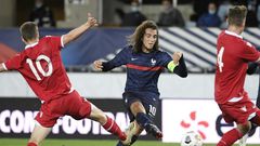 New boy: Hertha's on-loan midfielder Matteo Guendouzi