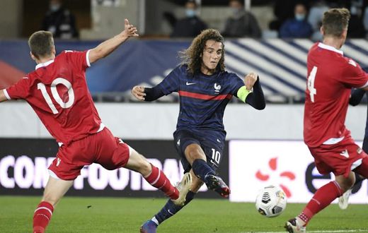 New boy: Hertha's on-loan midfielder Matteo Guendouzi